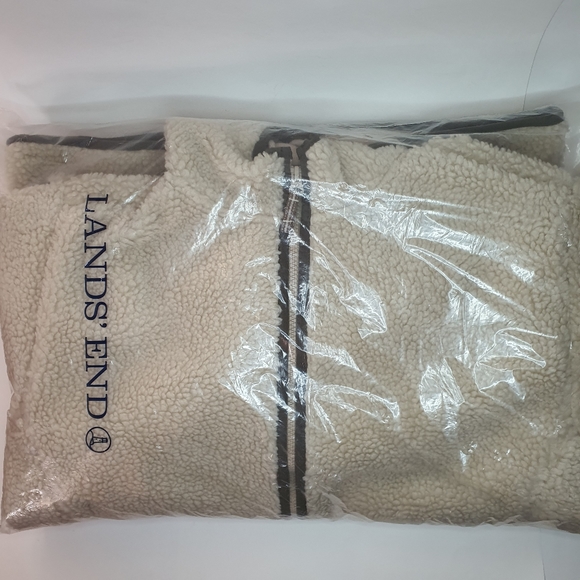 Lands' End Boys XL Fleece Hoodie Jacket - NEW - Picture 4 of 10